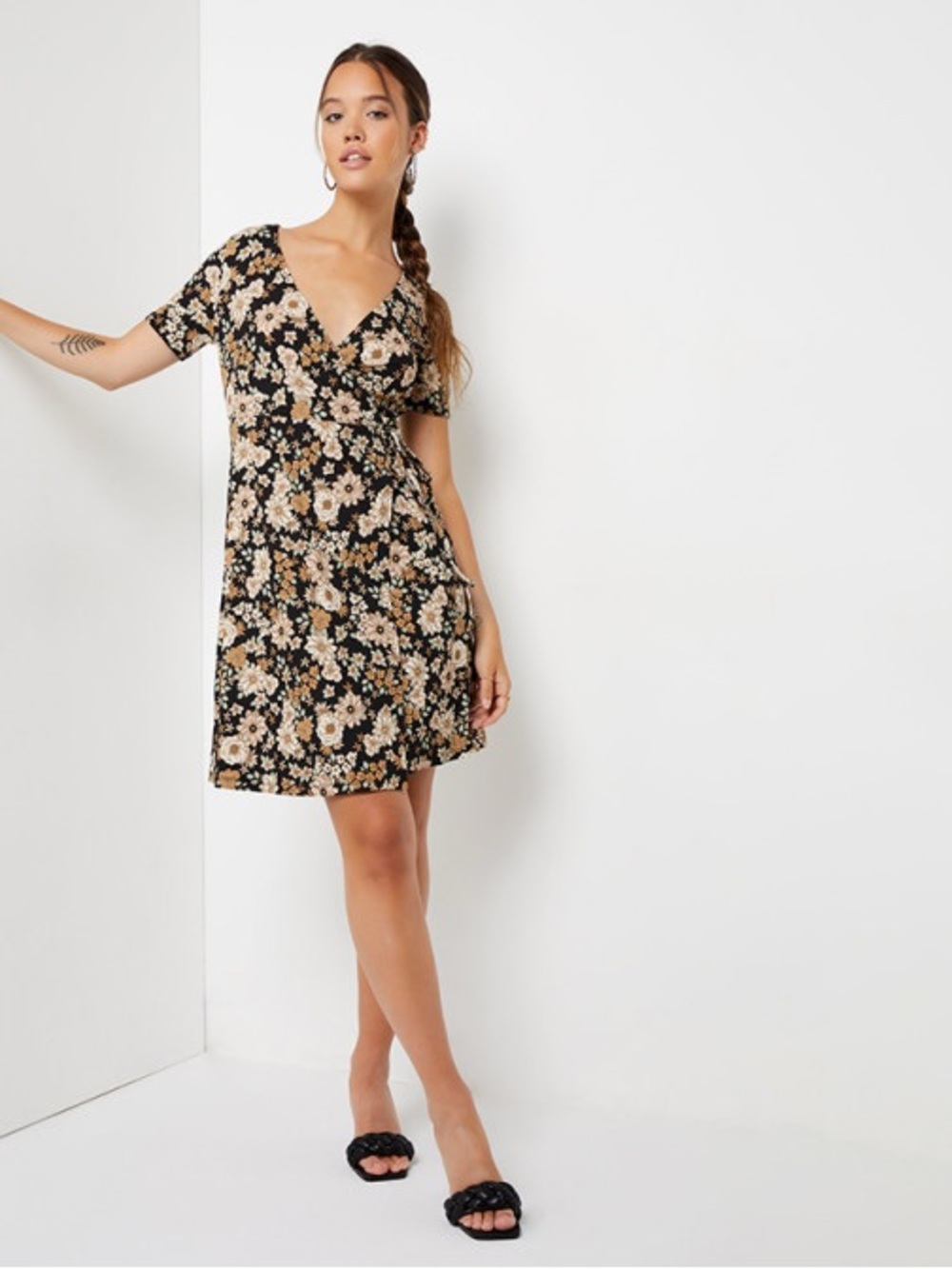 Ardene Floral Wrap Dress